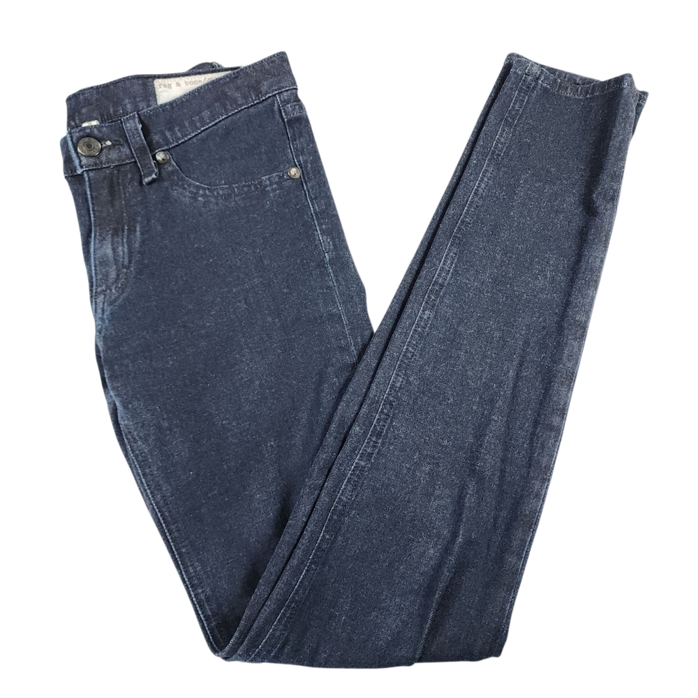 rag & bone/JEAN Stretch Legging Skinny Jeans Dark Wash Size 25 - Picture 3 of 12